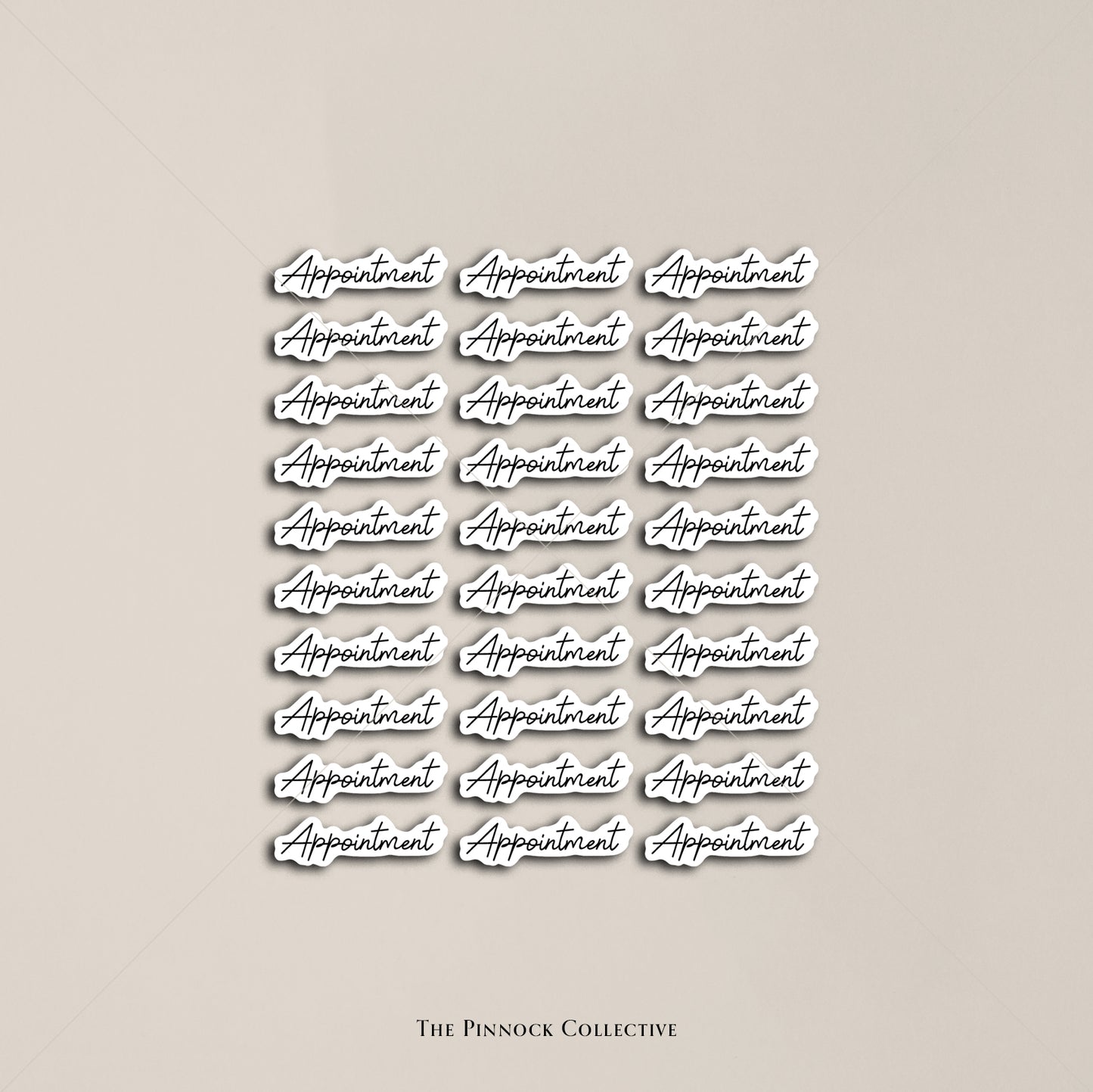 Appointment Script Text Sticker Sheet