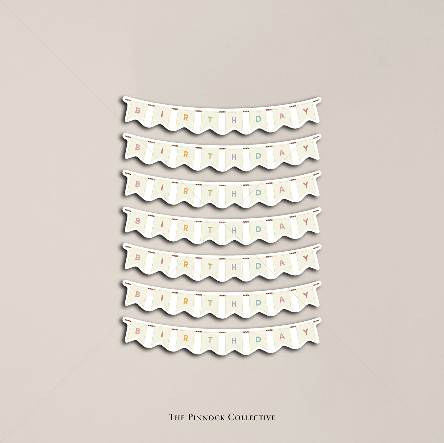 Birthday Banner Sticker Sheet