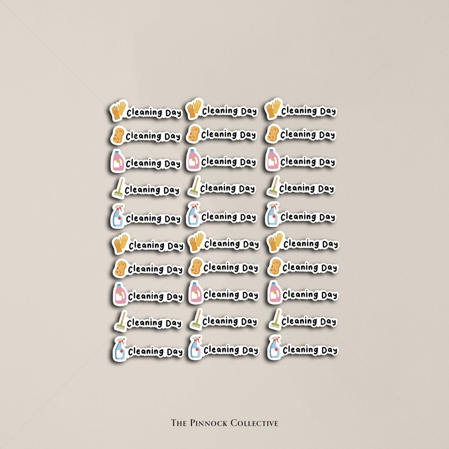 Cleaning Day Sticker Sheet