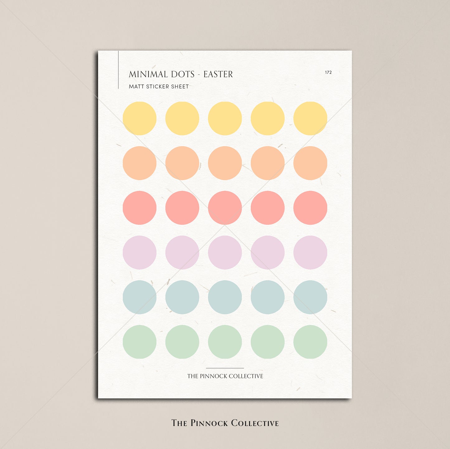 Easter Planner Dots Sticker Sheet