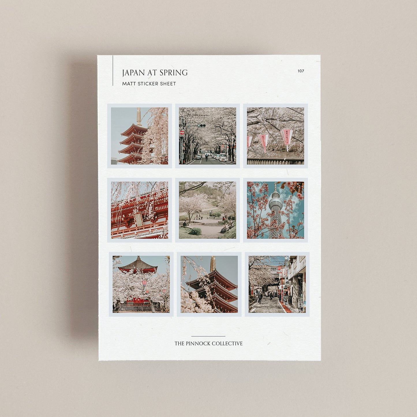 Japan at Spring Sticker Sheet