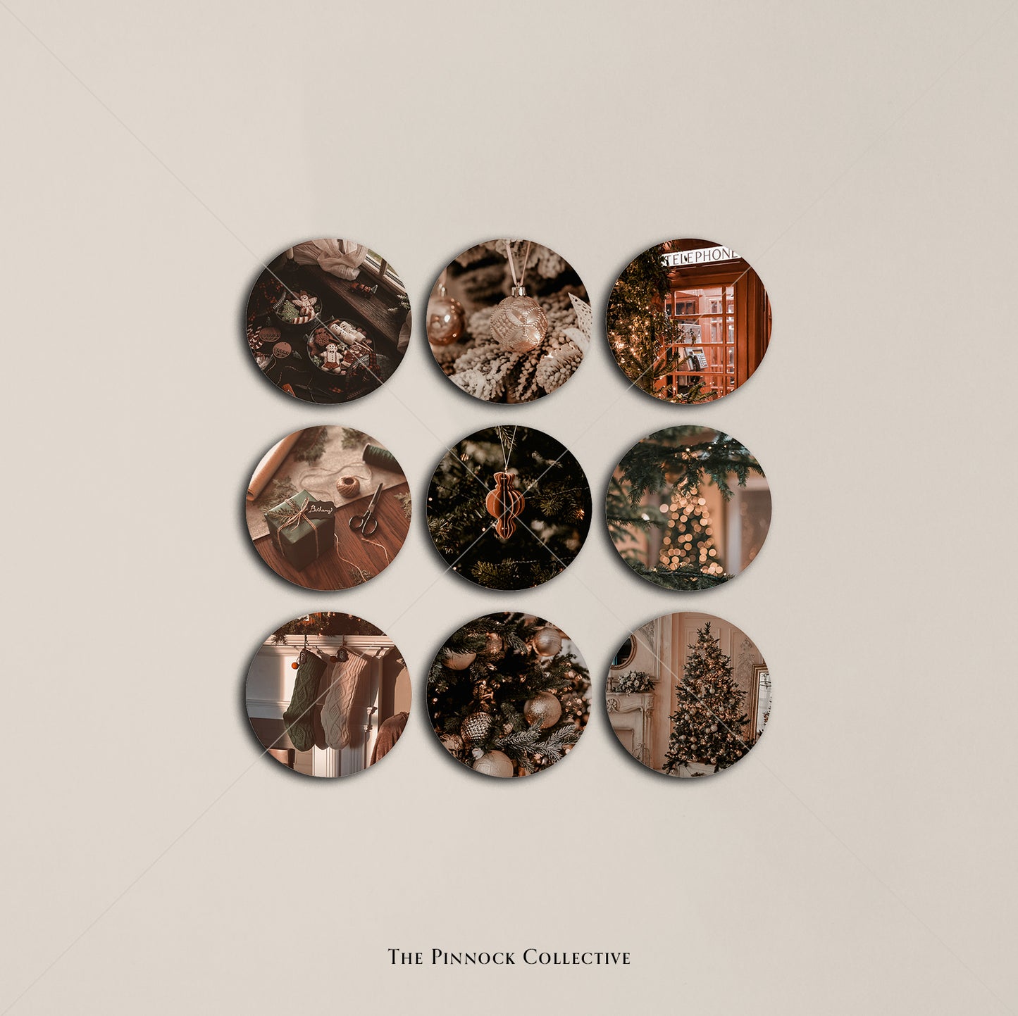 Christmas Circles Sticker Sheet