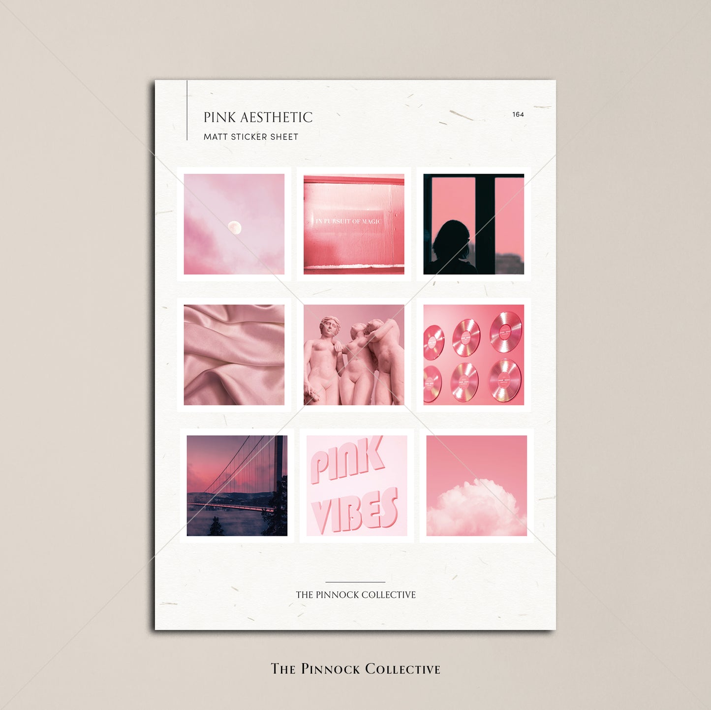 Pink Aesthetic Sticker sheet