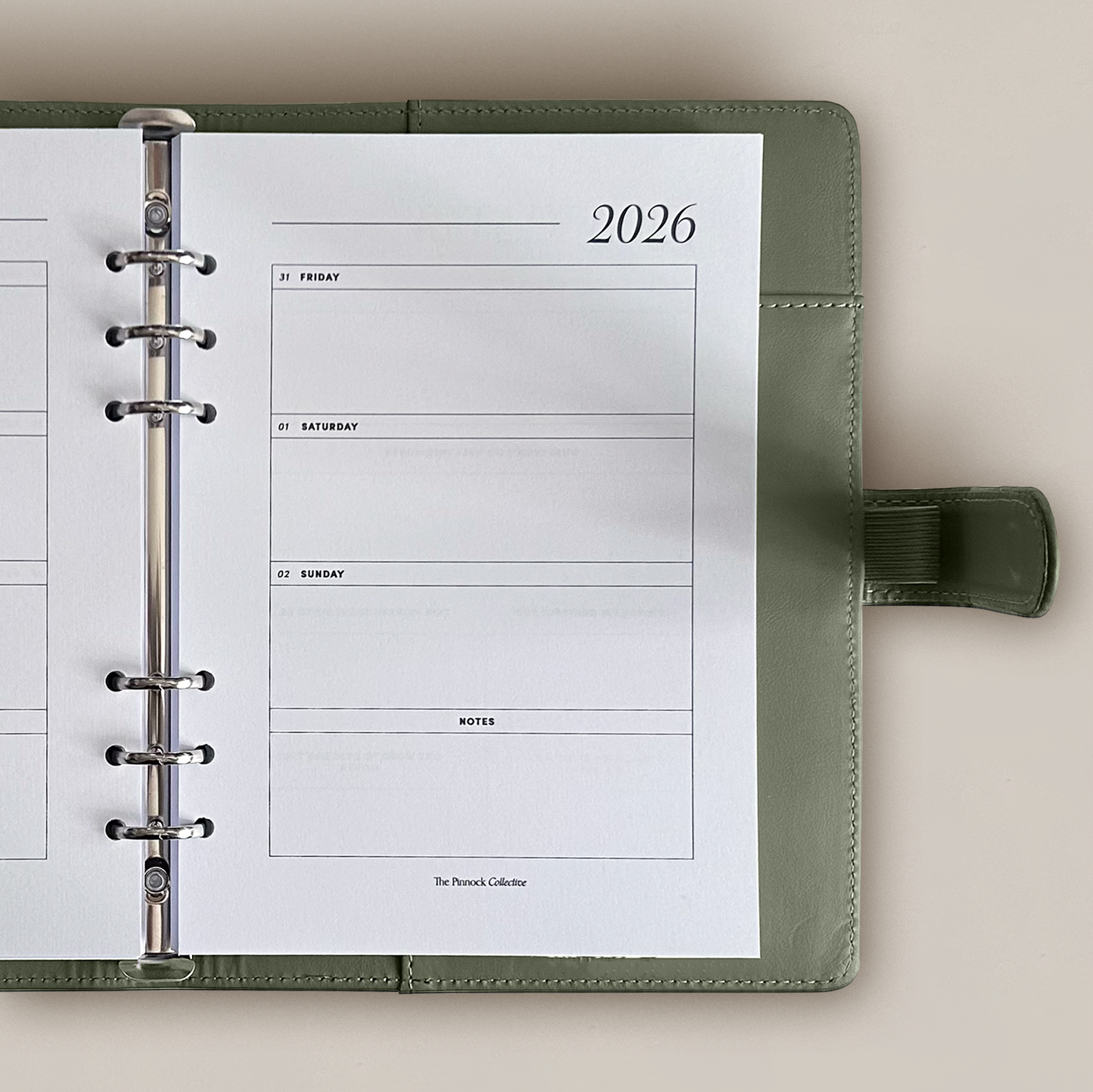 A5 Binder - Sage Green