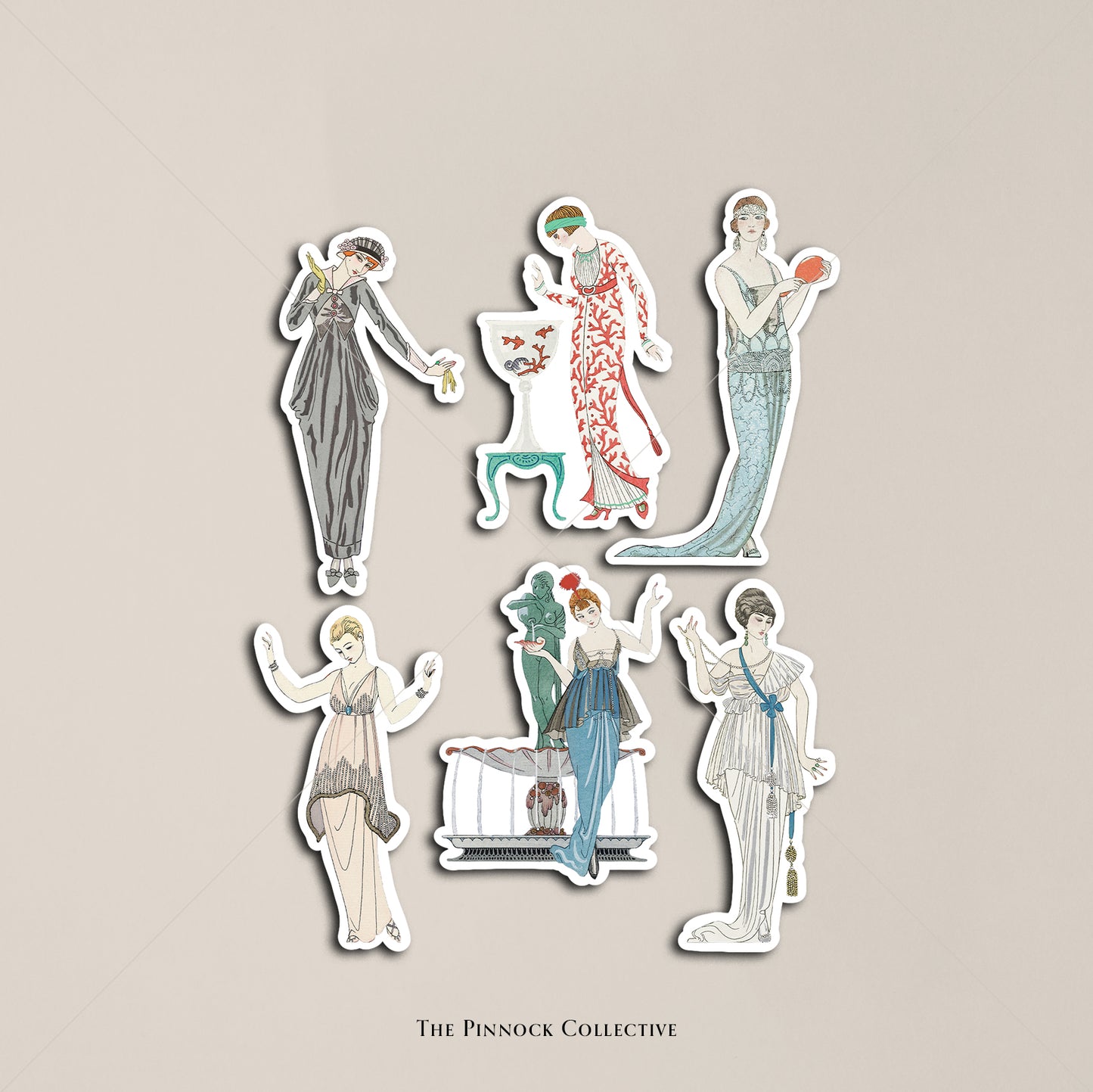 Vintage Fashion Sticker Sheet