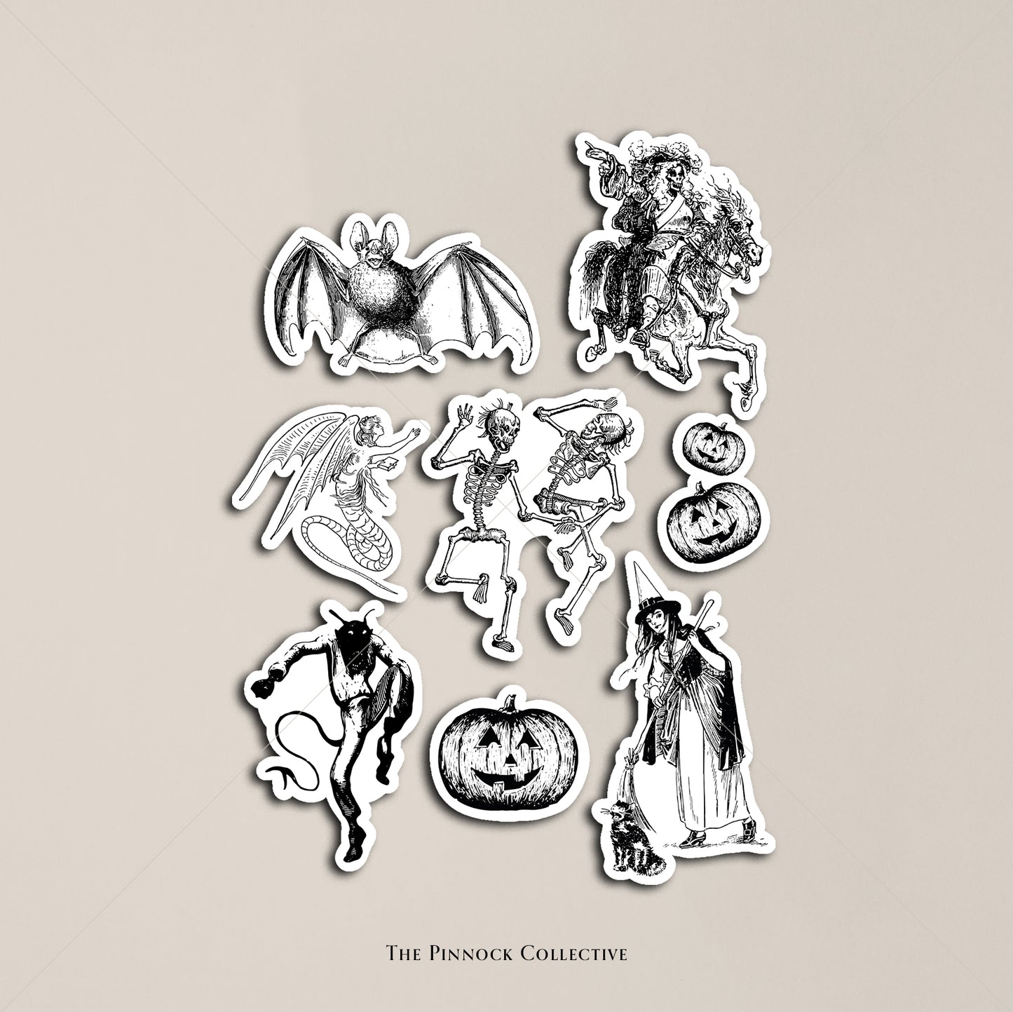 Vintage Halloween Sticker Sheet