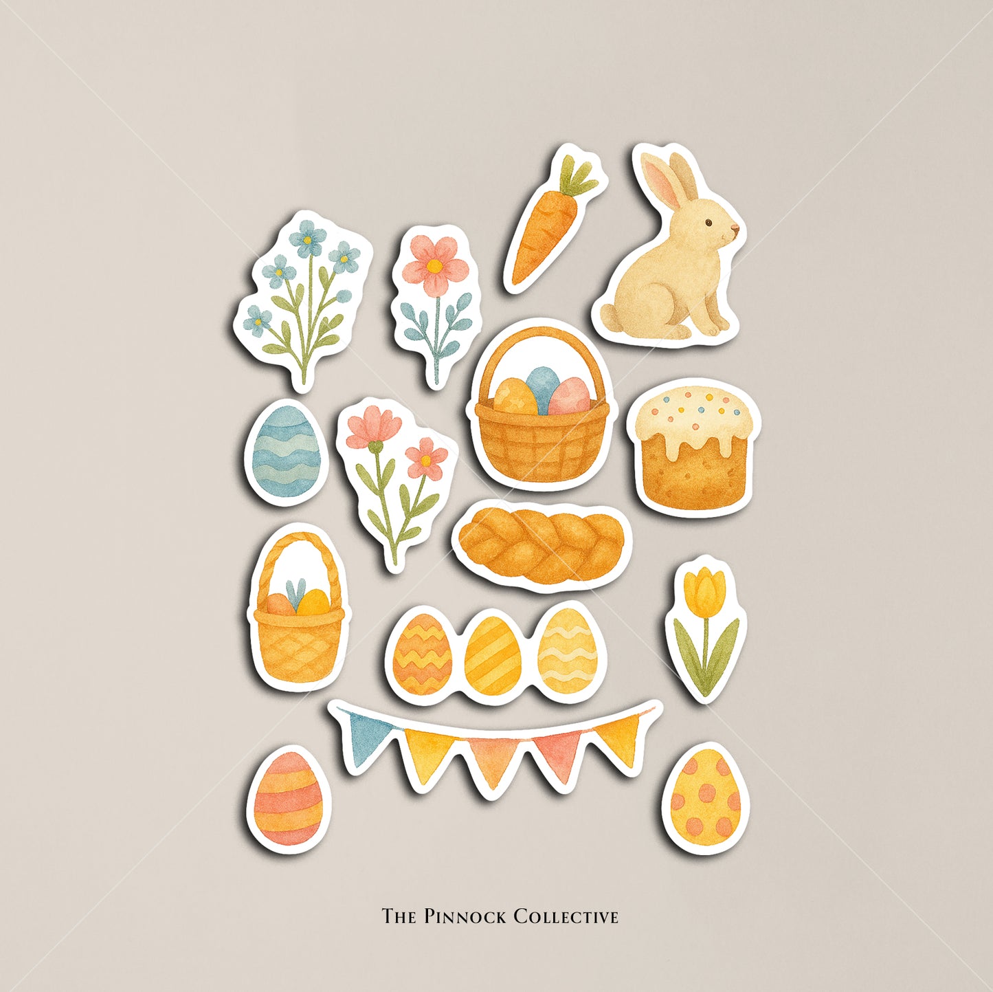 Watercolour Easter Sticker Sheet