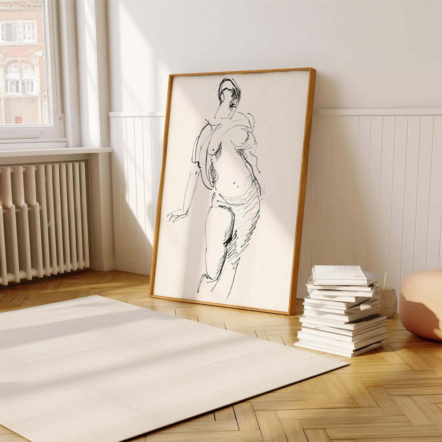 Woman Sketch Art Print