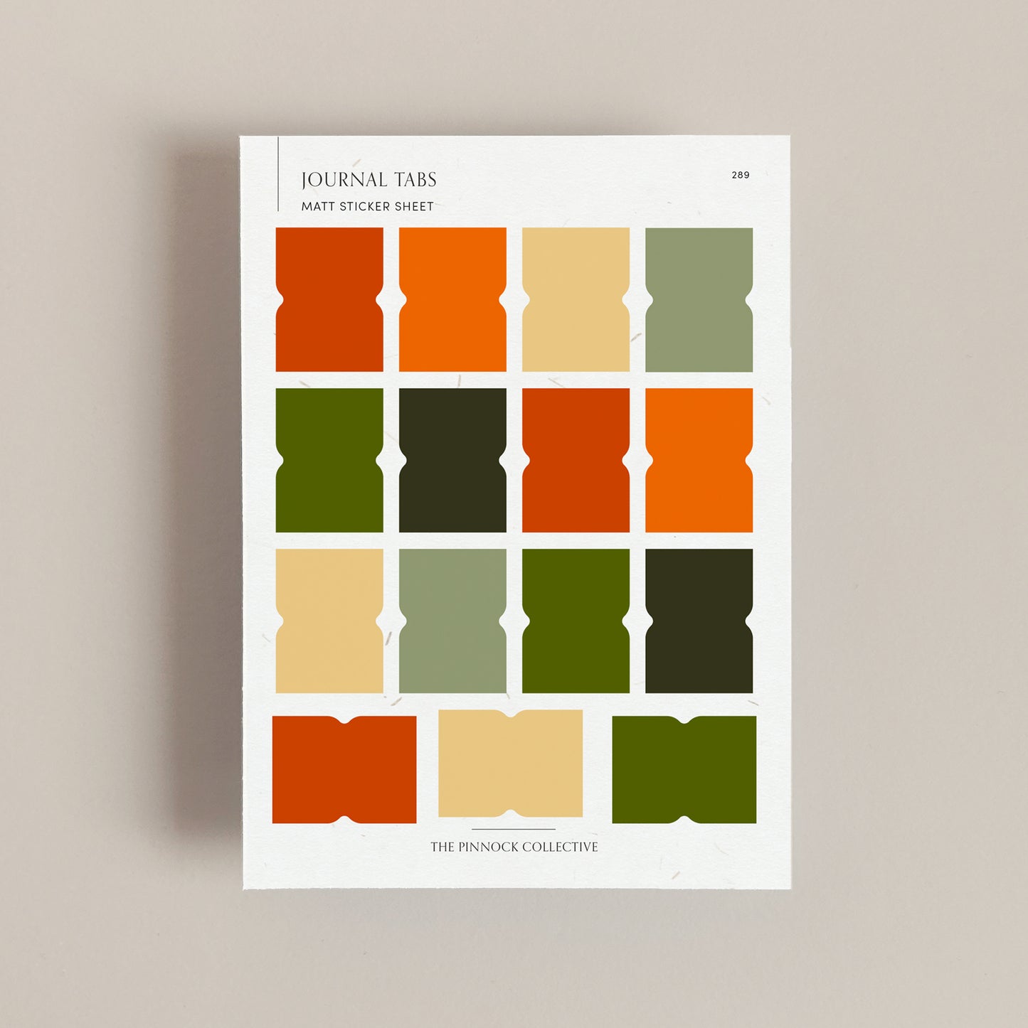 Autumn Planner Tabs Sticker Sheet