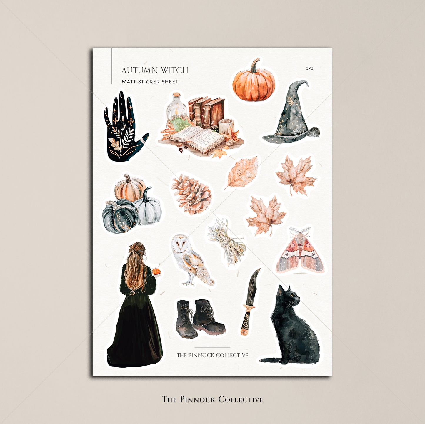 Autumn Witch Sticker Sheet
