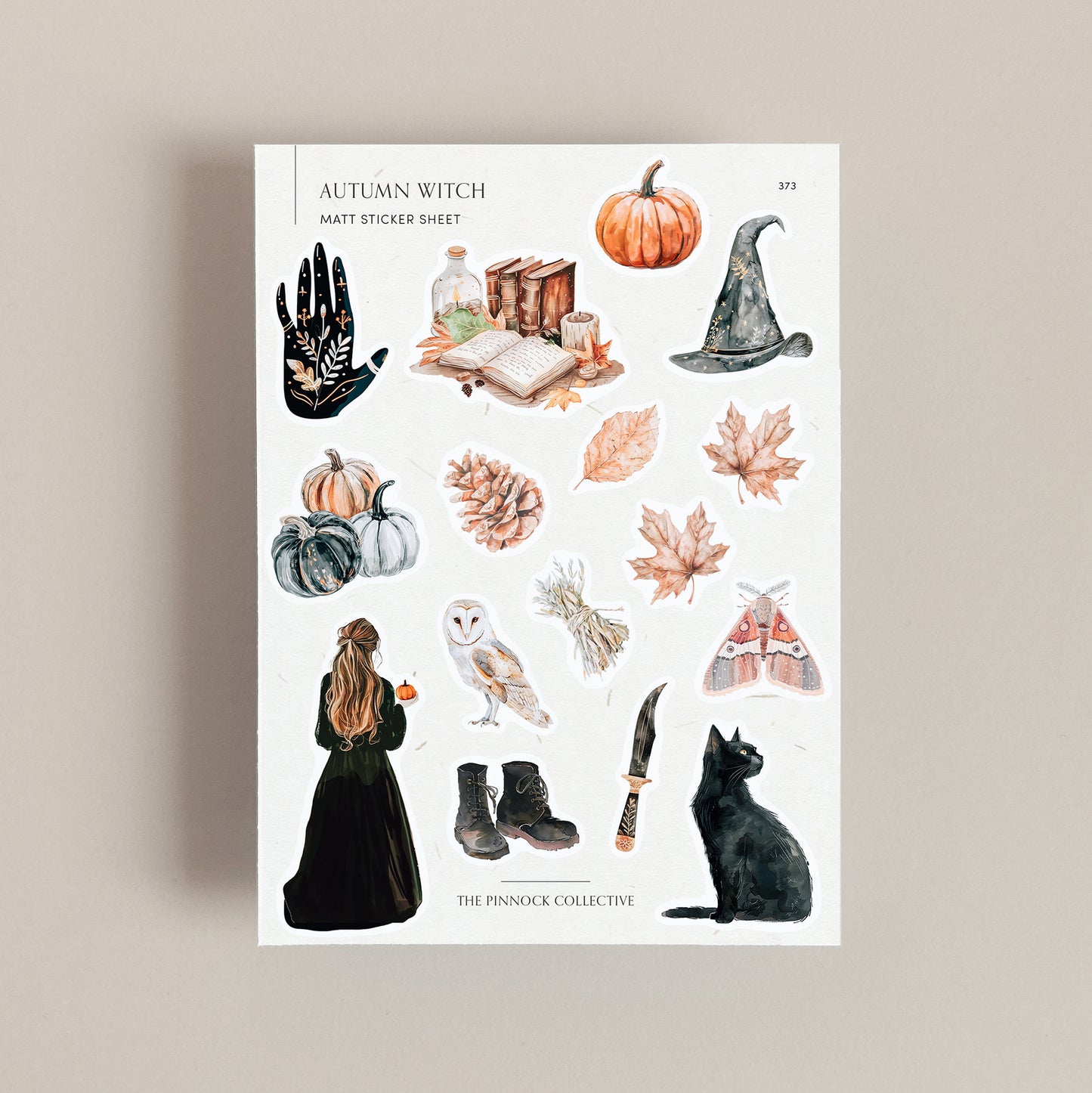 Autumn Witch Sticker Sheet