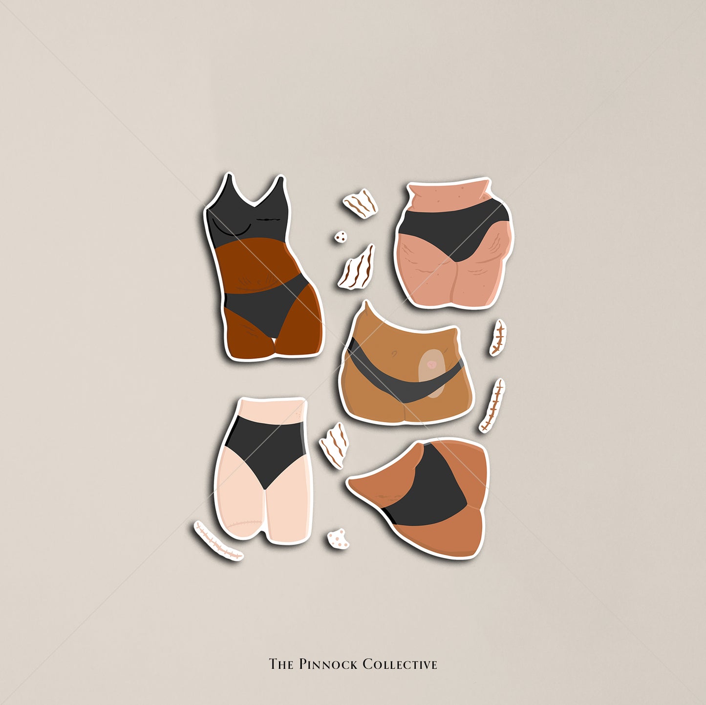 (Im)Perfect Bodies Sticker Sheet