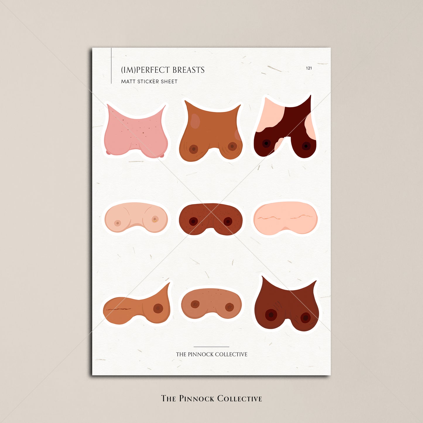 (Im)Perfect Breasts Sticker Sheet