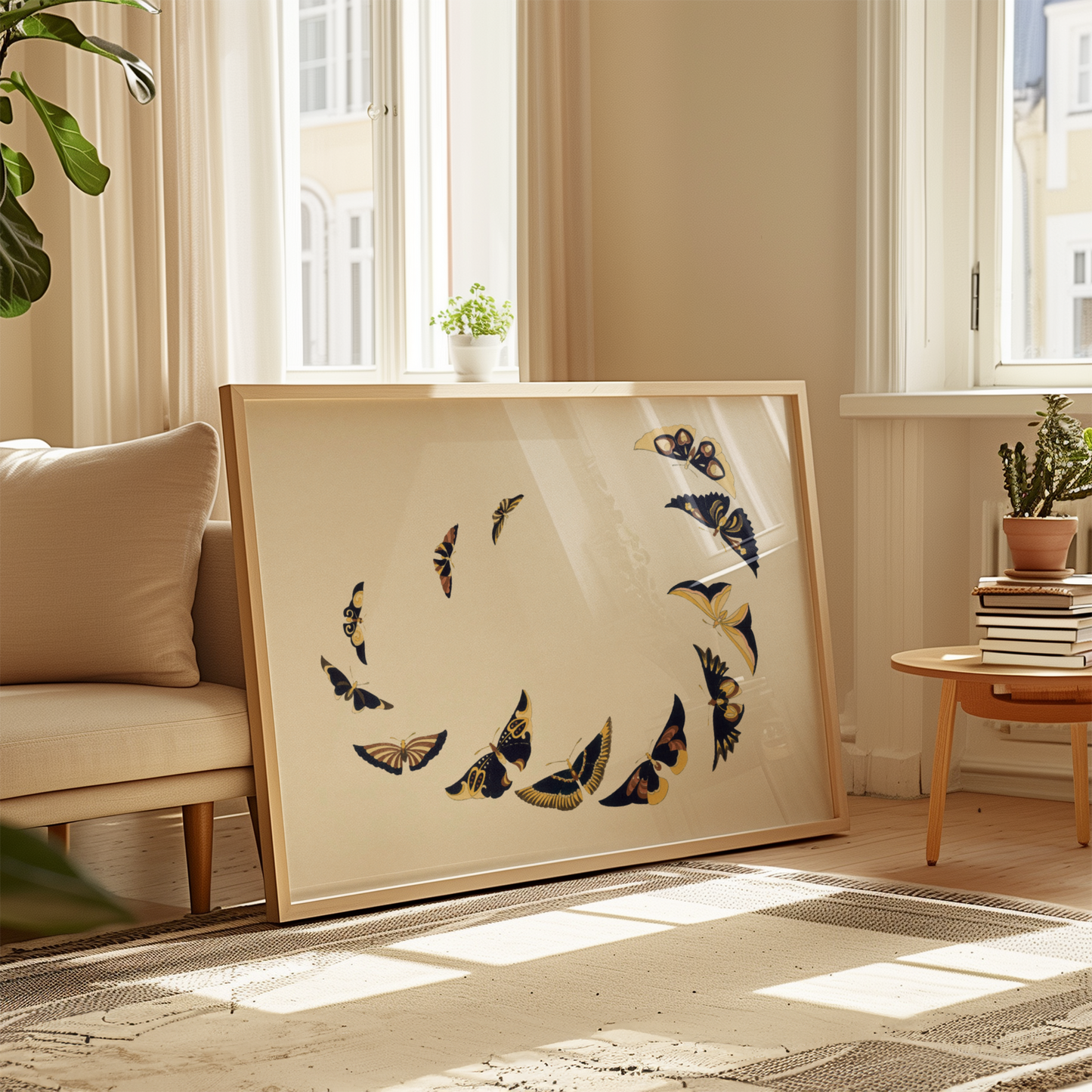 Butterfly Whirlwind Art Print