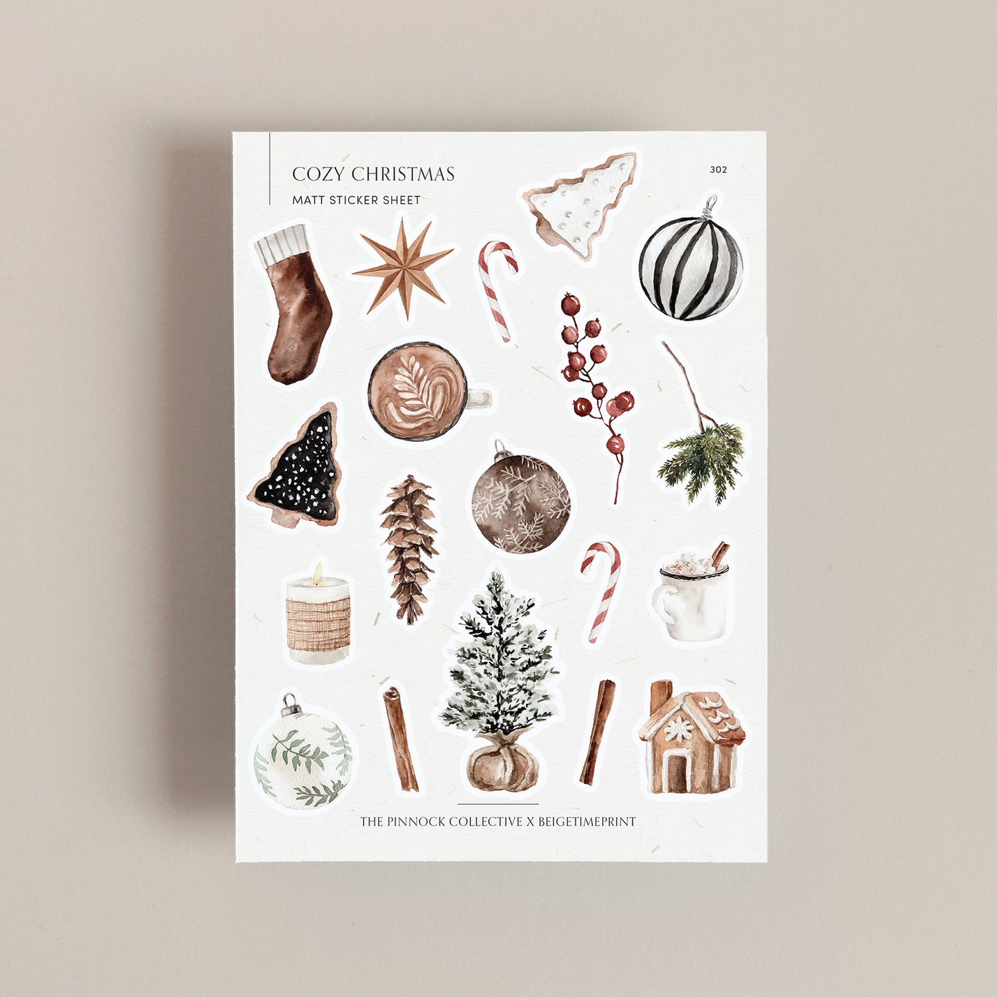 Cozy Christmas Sticker Sheet