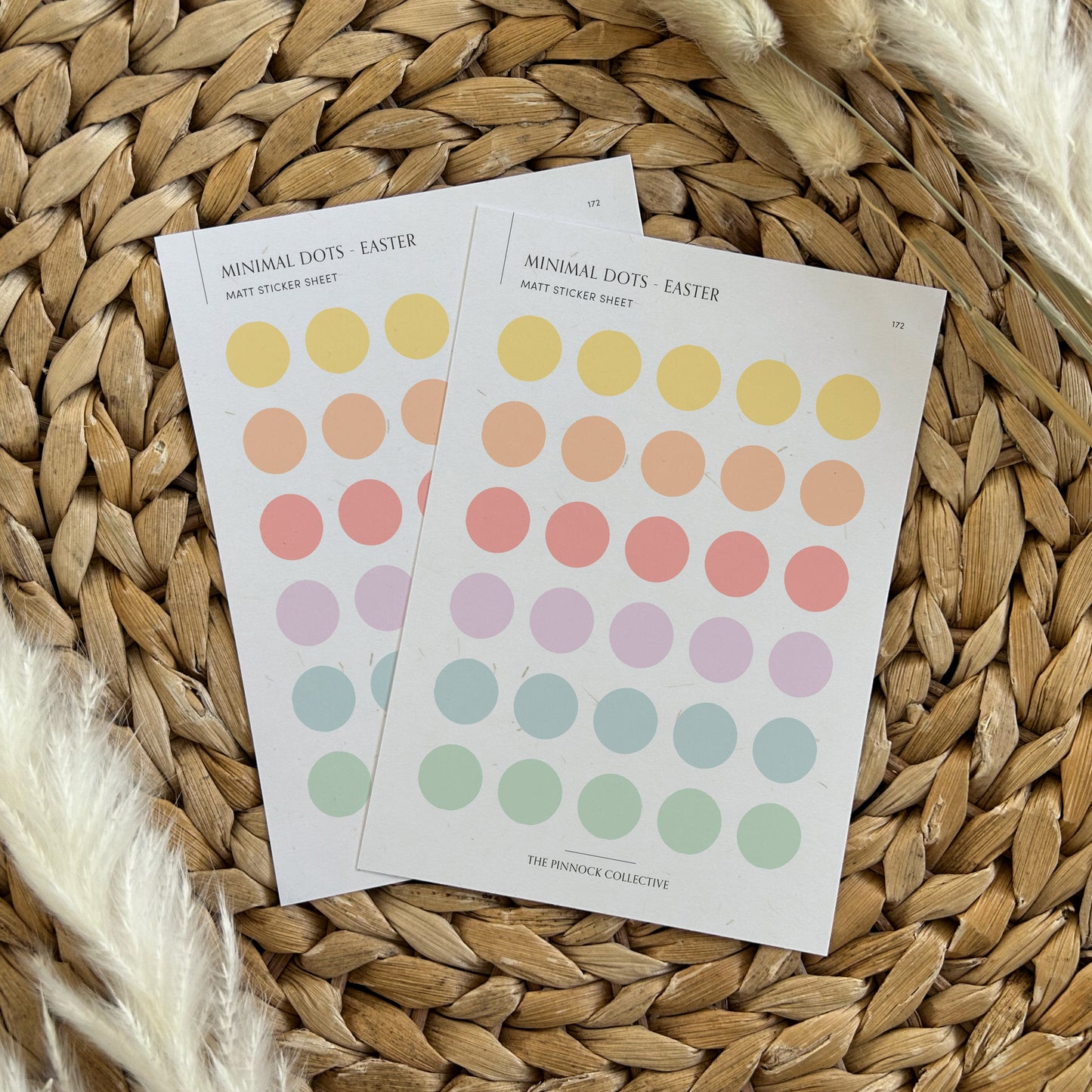 Easter Planner Dots Sticker Sheet