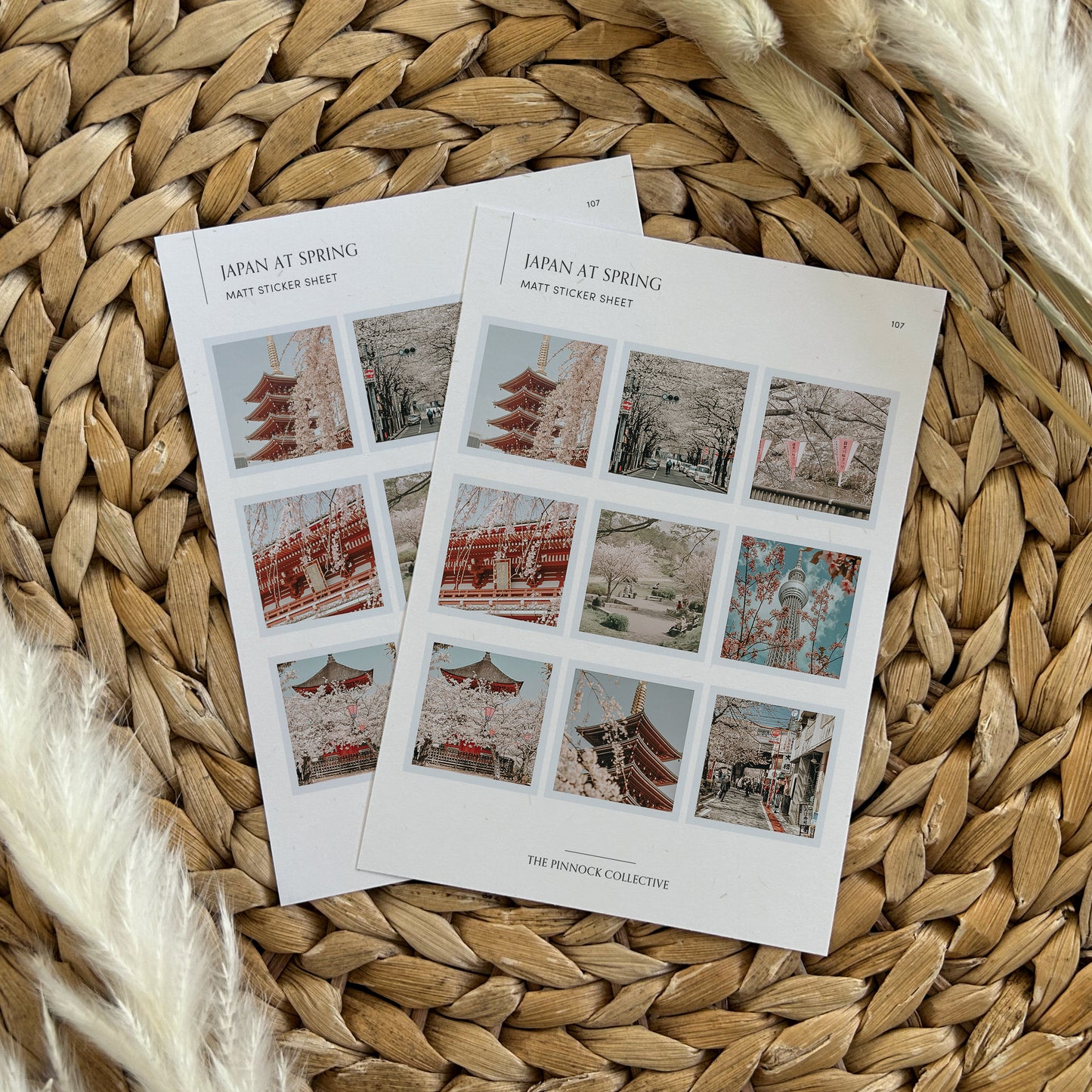 Japan at Spring Sticker Sheet