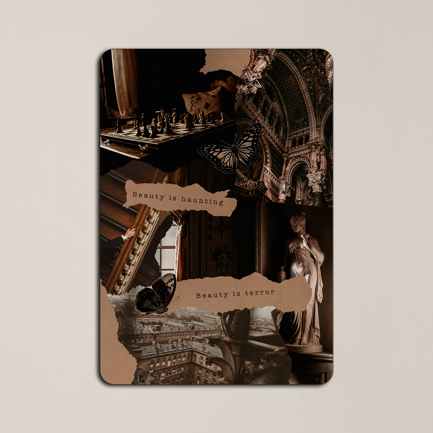 Dark Academia Kindle Case Insert