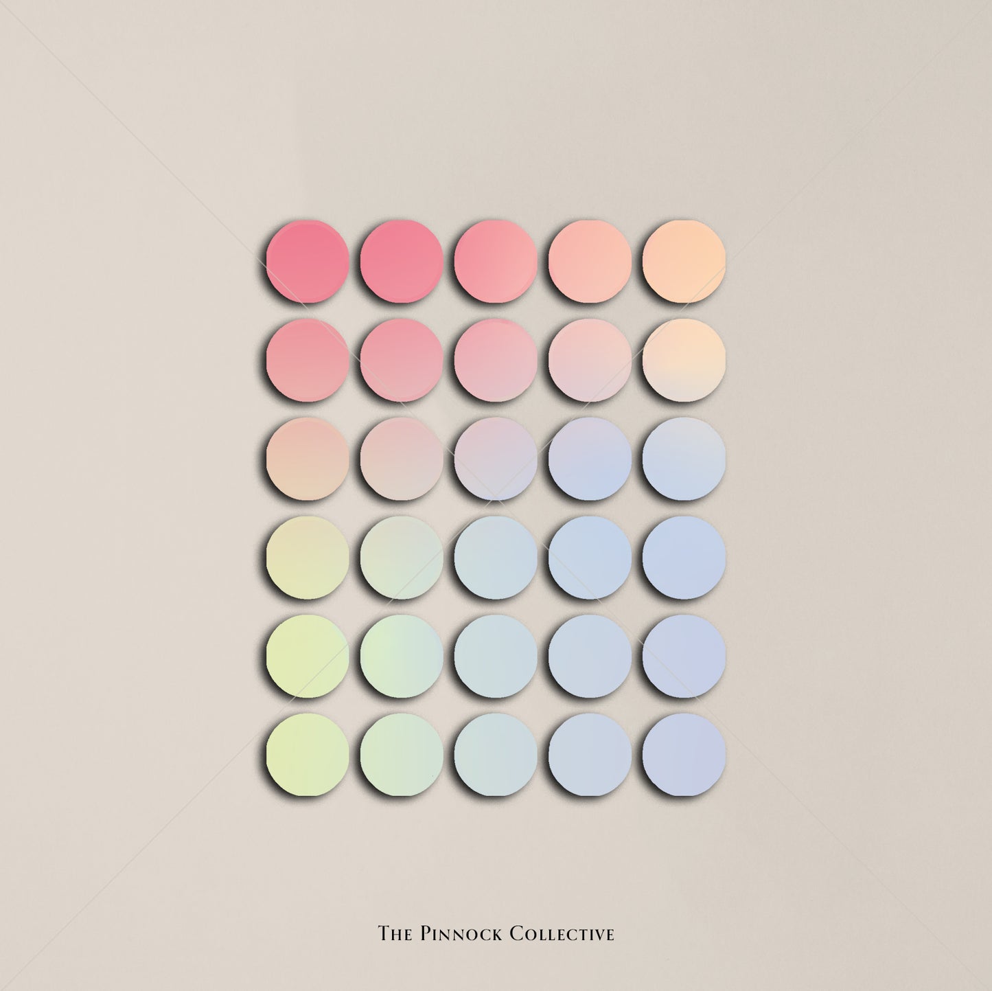 Rainbow Gradient Planner Dots Sticker Sheet