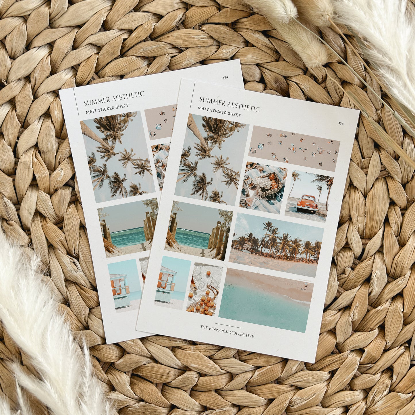 Summer Aesthetic Sticker Sheet
