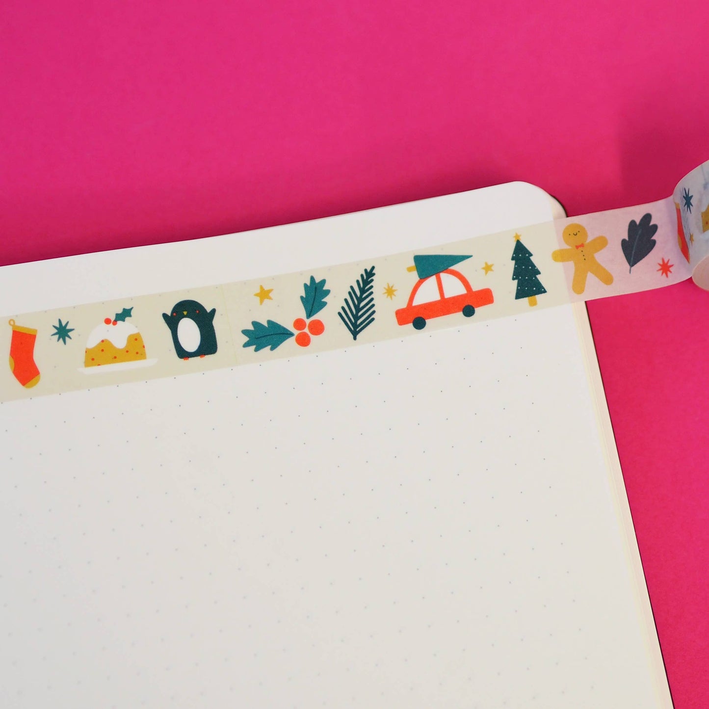 Festive Christmas Pattern Washi Tape