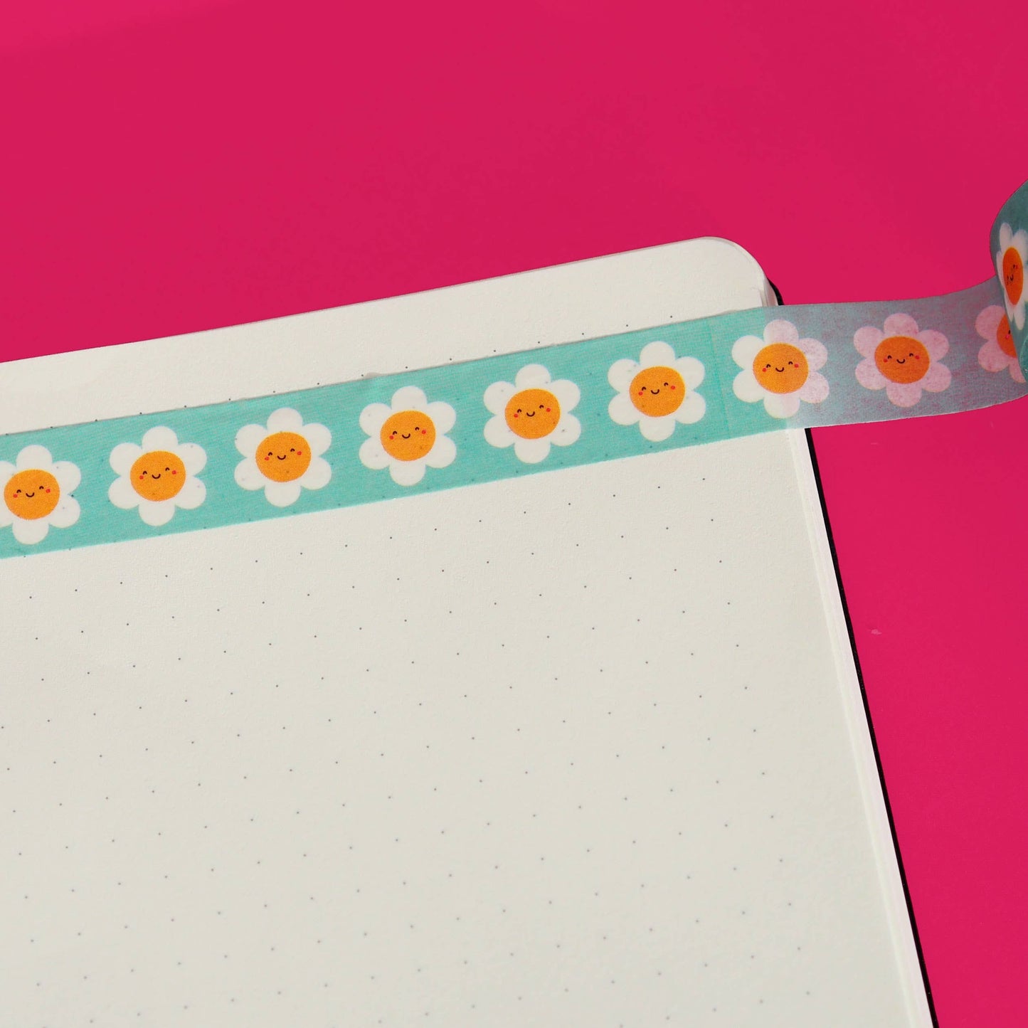 Blue Daisies Floral Washi Tape