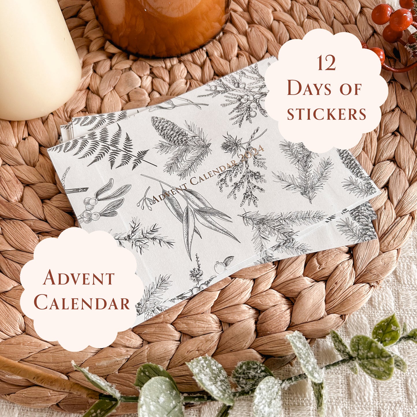 12 Day Sticker Sheet Advent Calendar