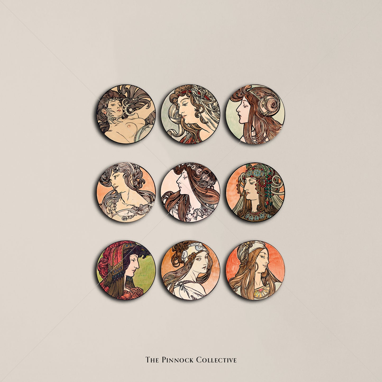 Alphonse Mucha Sticker Sheet