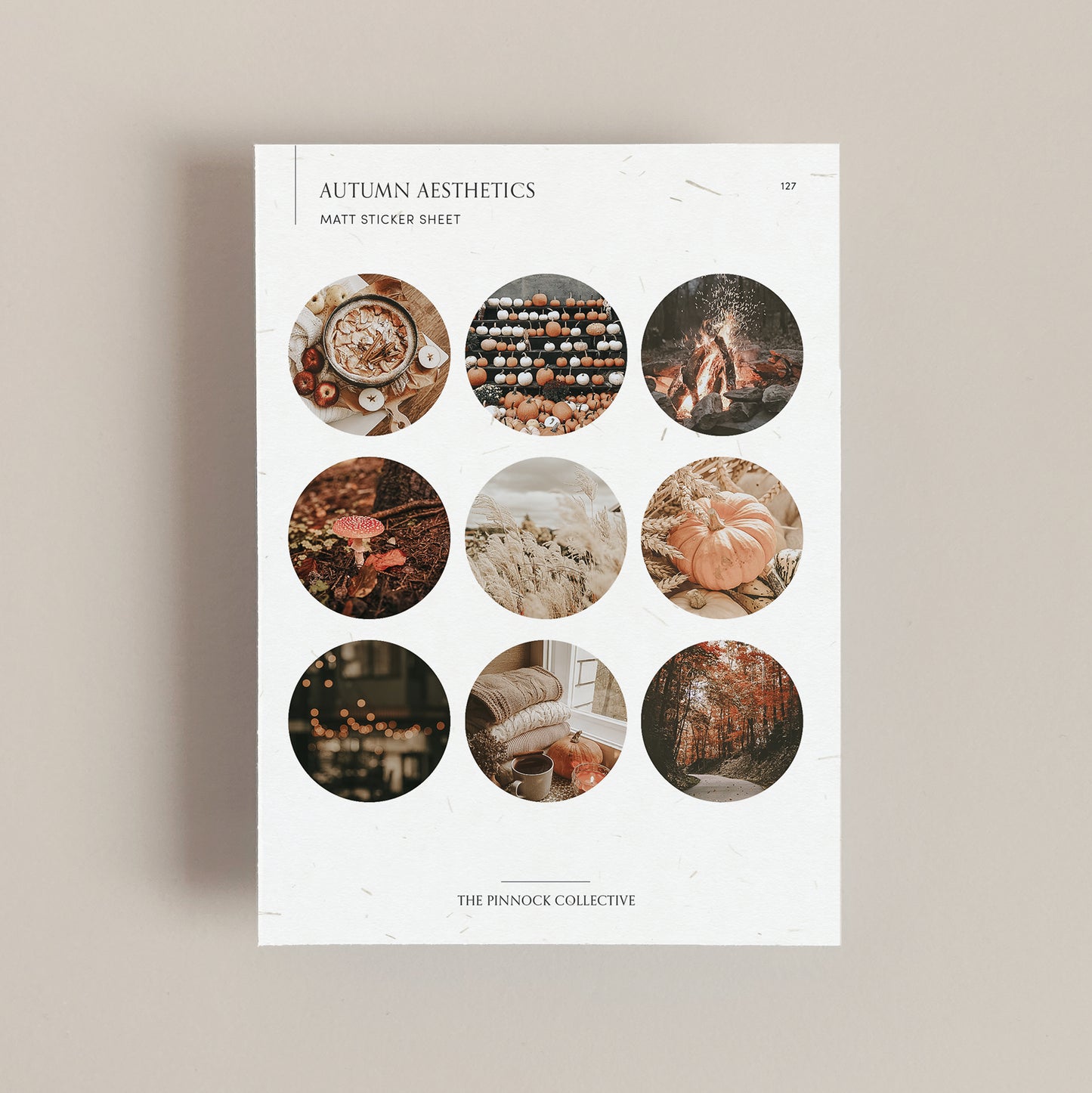 Autumn Circles Sticker Sheet