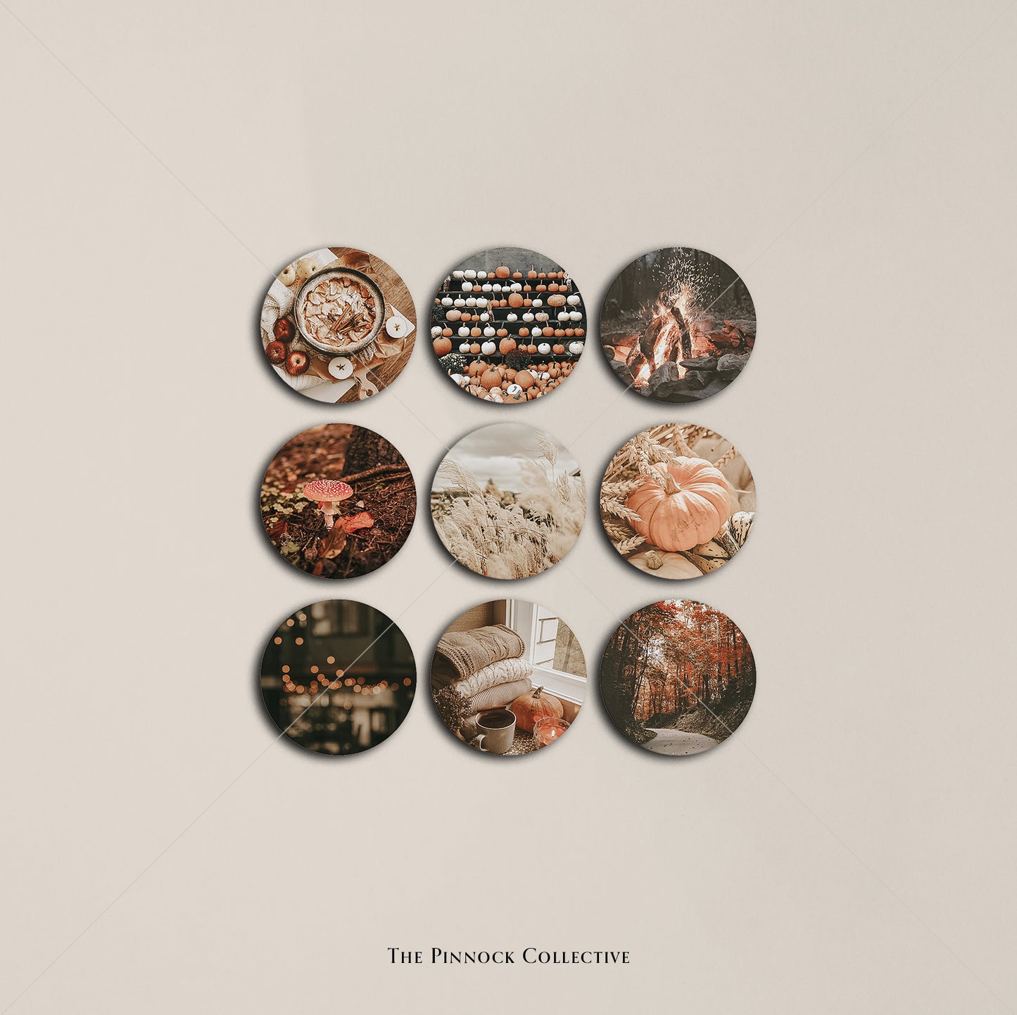 Autumn Circles Sticker Sheet