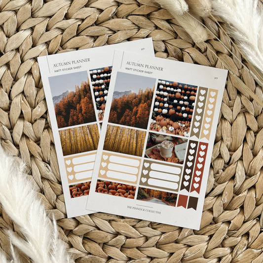 Autumn Themed Planner Sticker Sheet