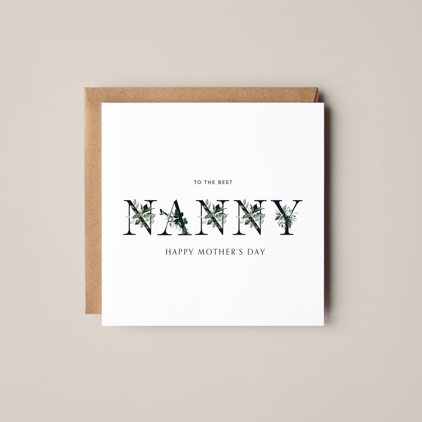 Best Nanny - Mother's Day Card