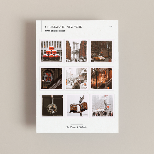 Christmas in New York sticker Sheet
