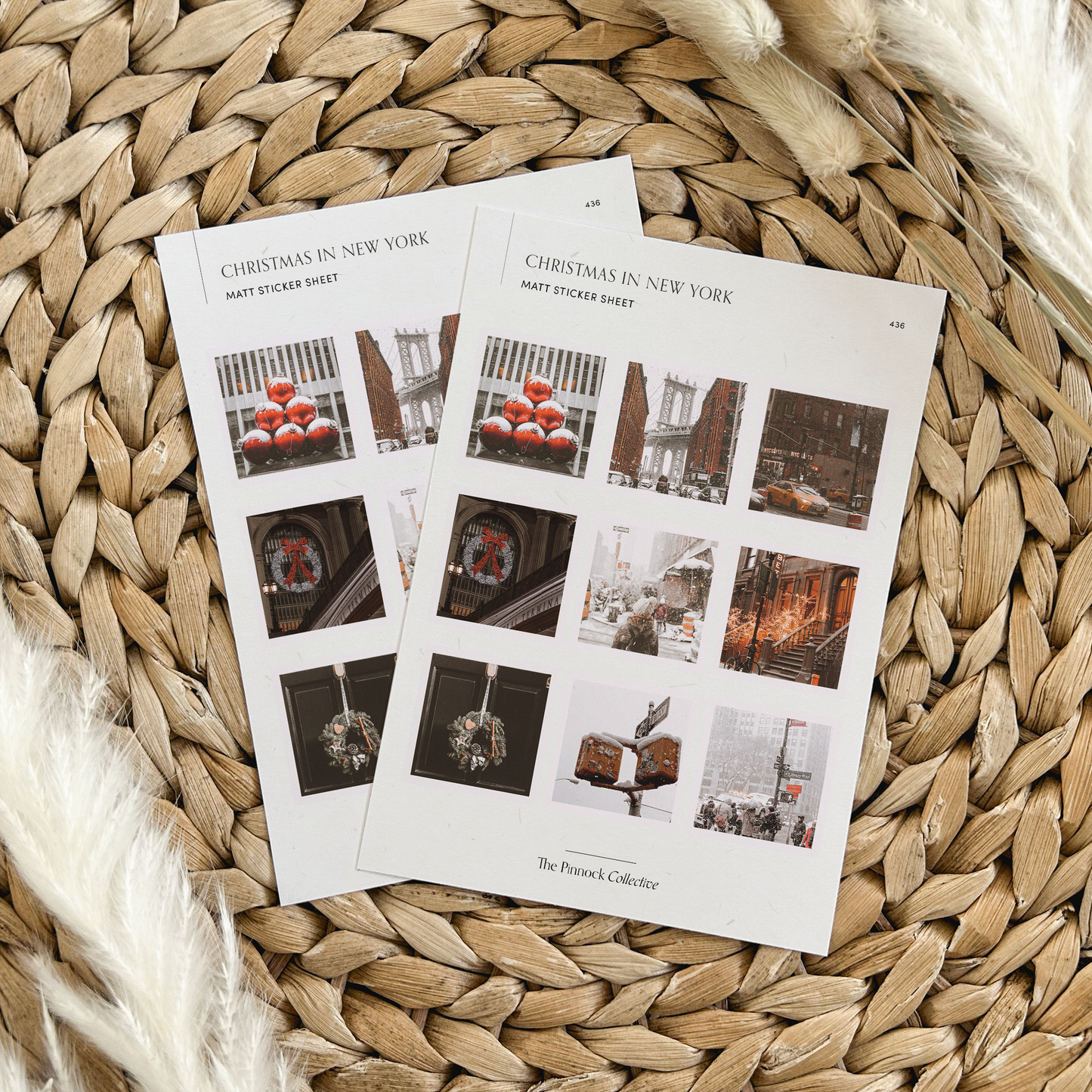 Christmas in New York sticker Sheet