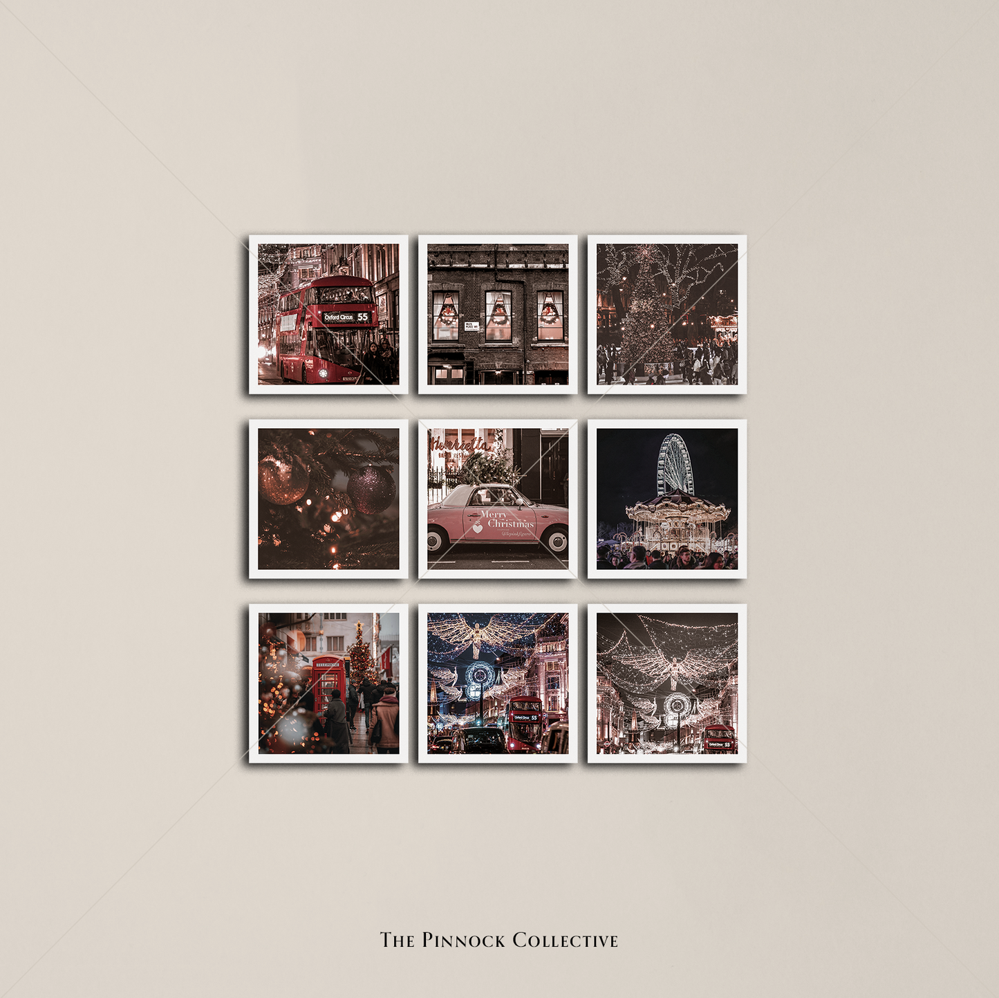 Christmas in London sticker Sheet