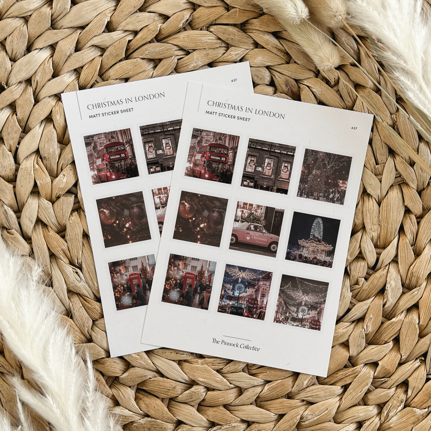 Christmas in London sticker Sheet