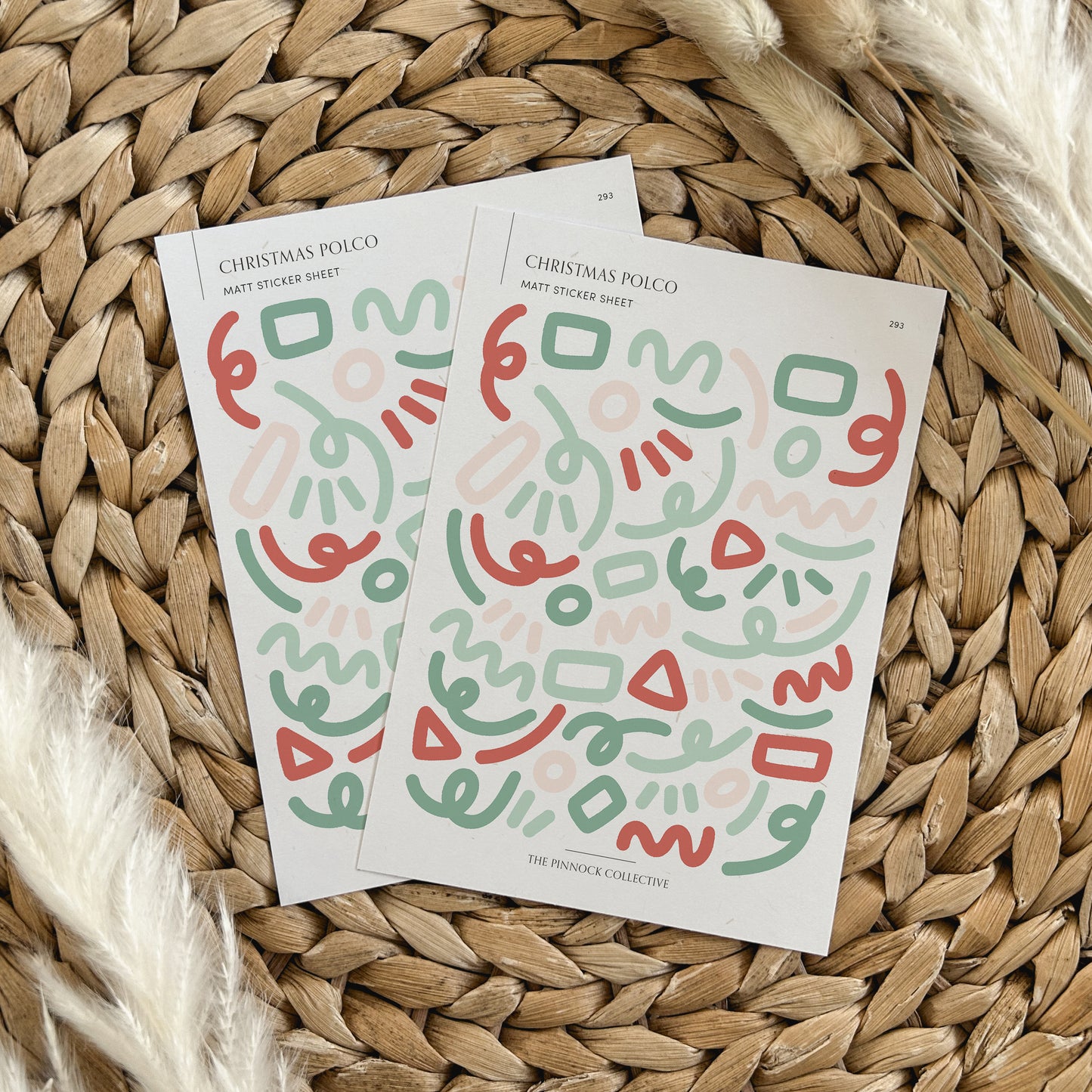 Christmas Confetti Polco Sticker Sheet