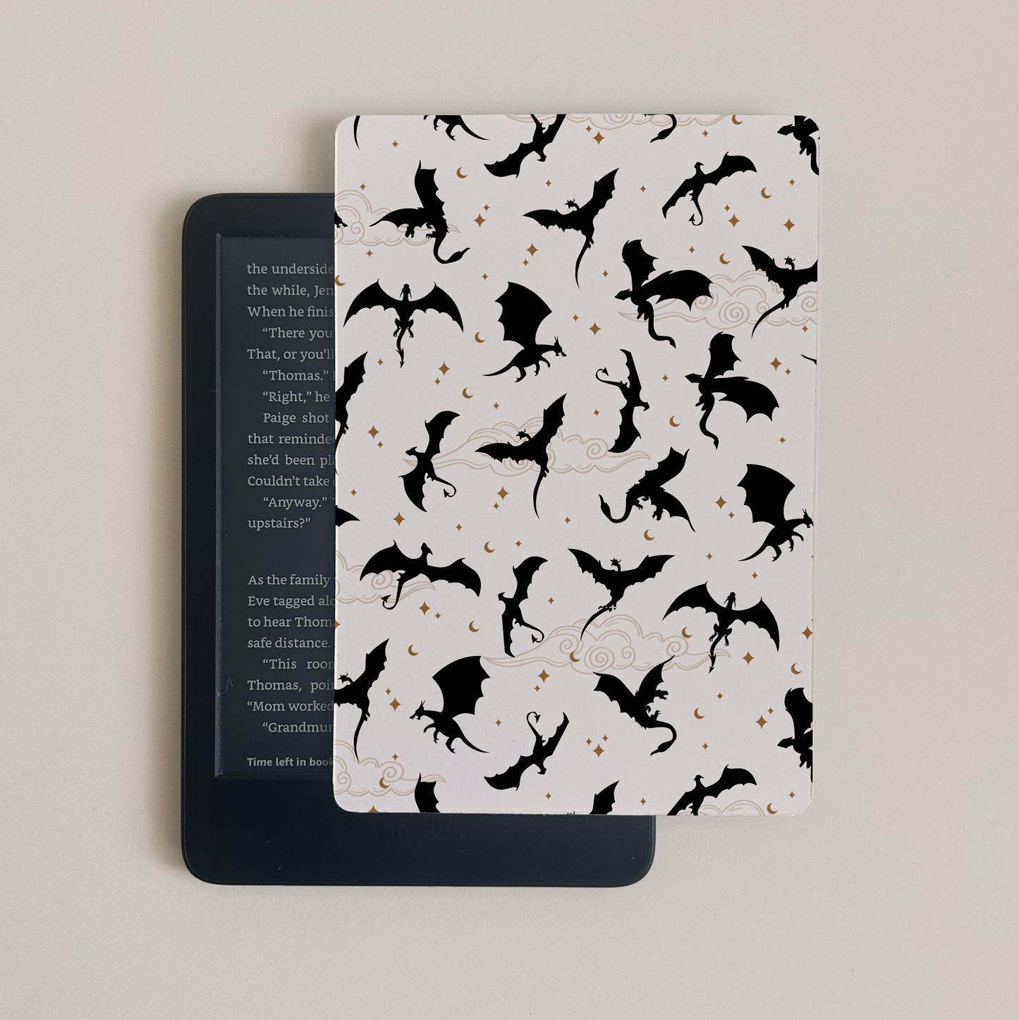 Cream Dragon Kindle Case Insert