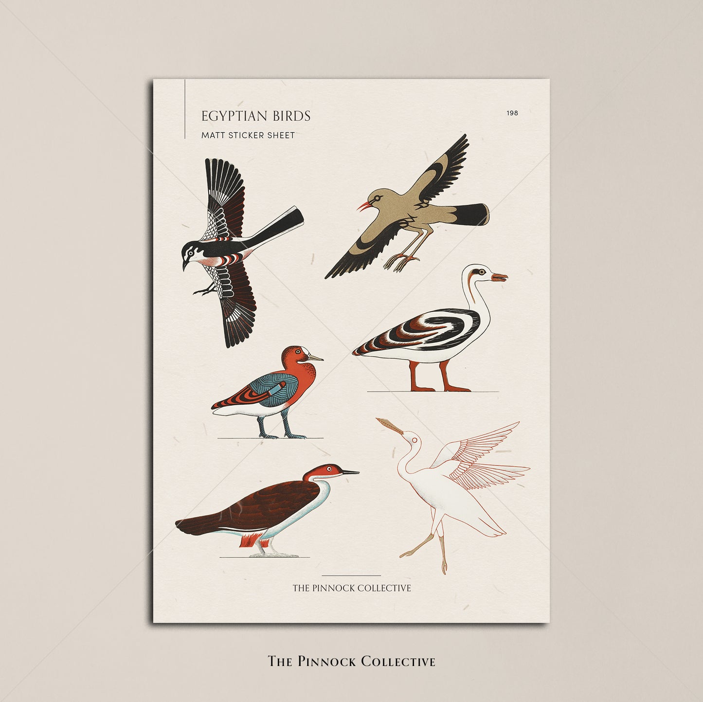 Egyptian Birds Sticker Sheet