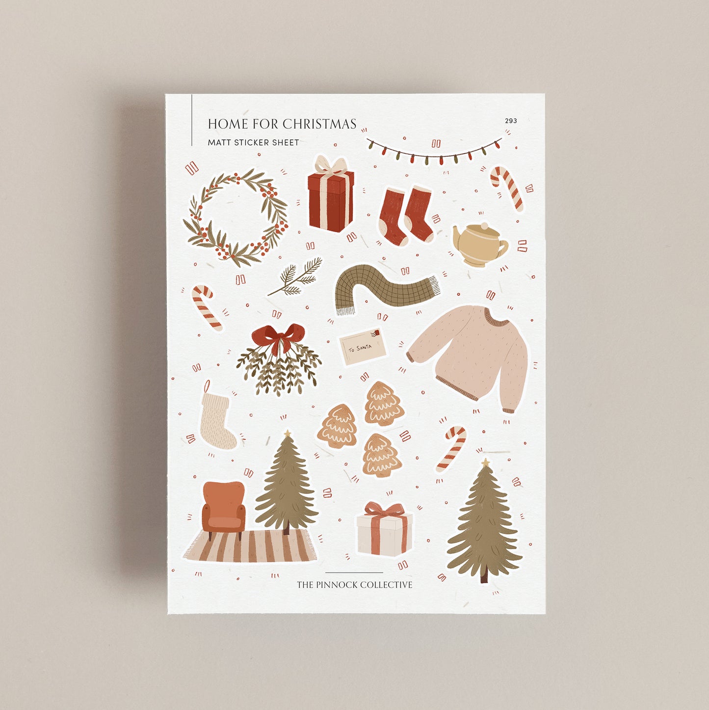 Home for Christmas Sticker Sheet