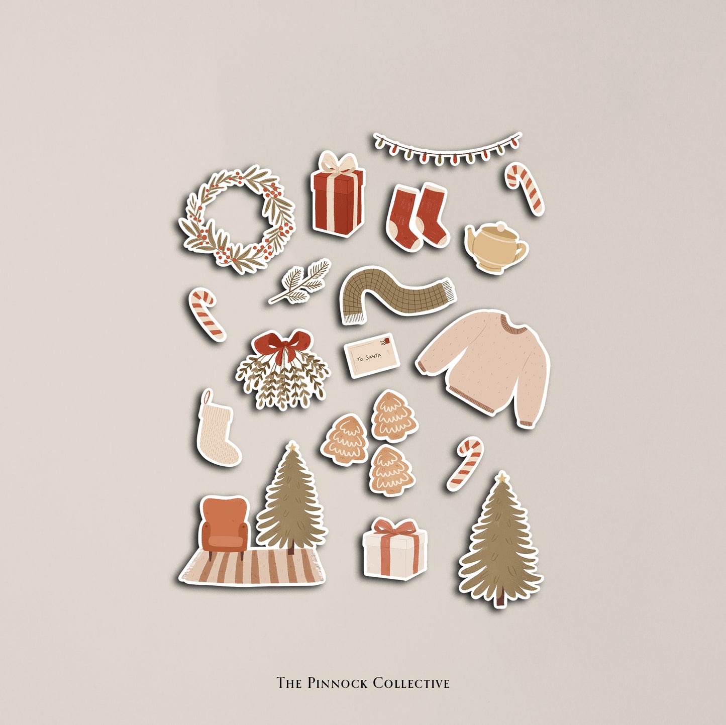 Home for Christmas Sticker Sheet