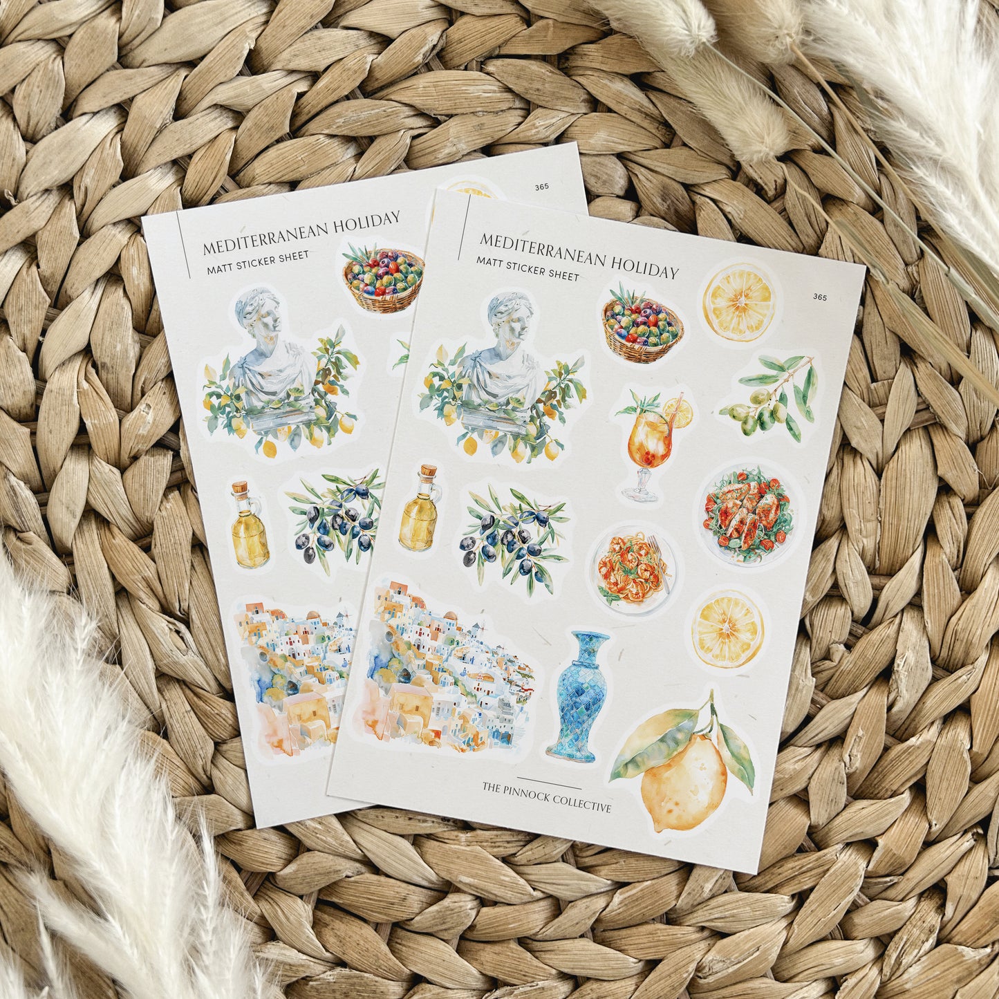 Mediterranean Holiday Sticker Sheet