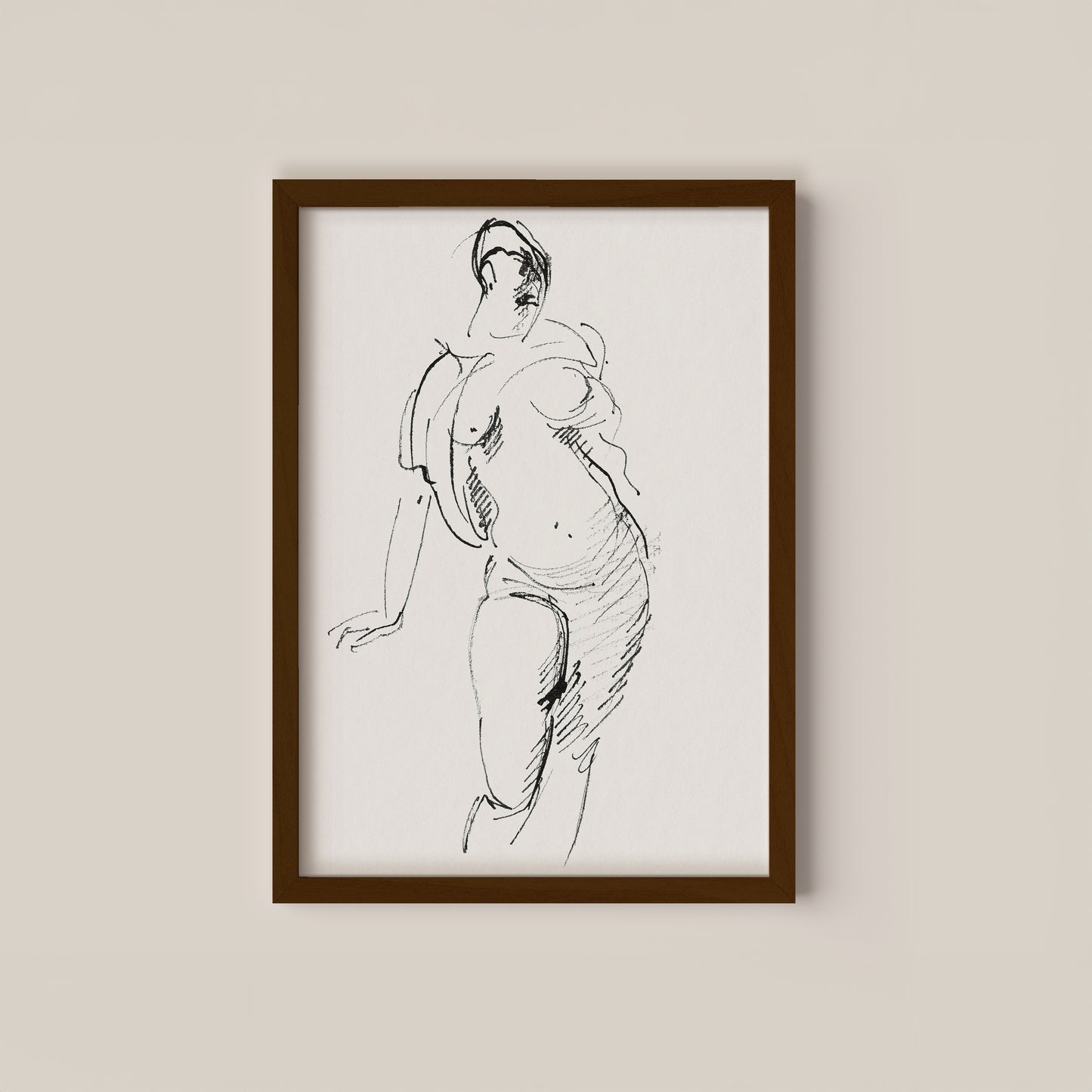 Woman Sketch Art Print