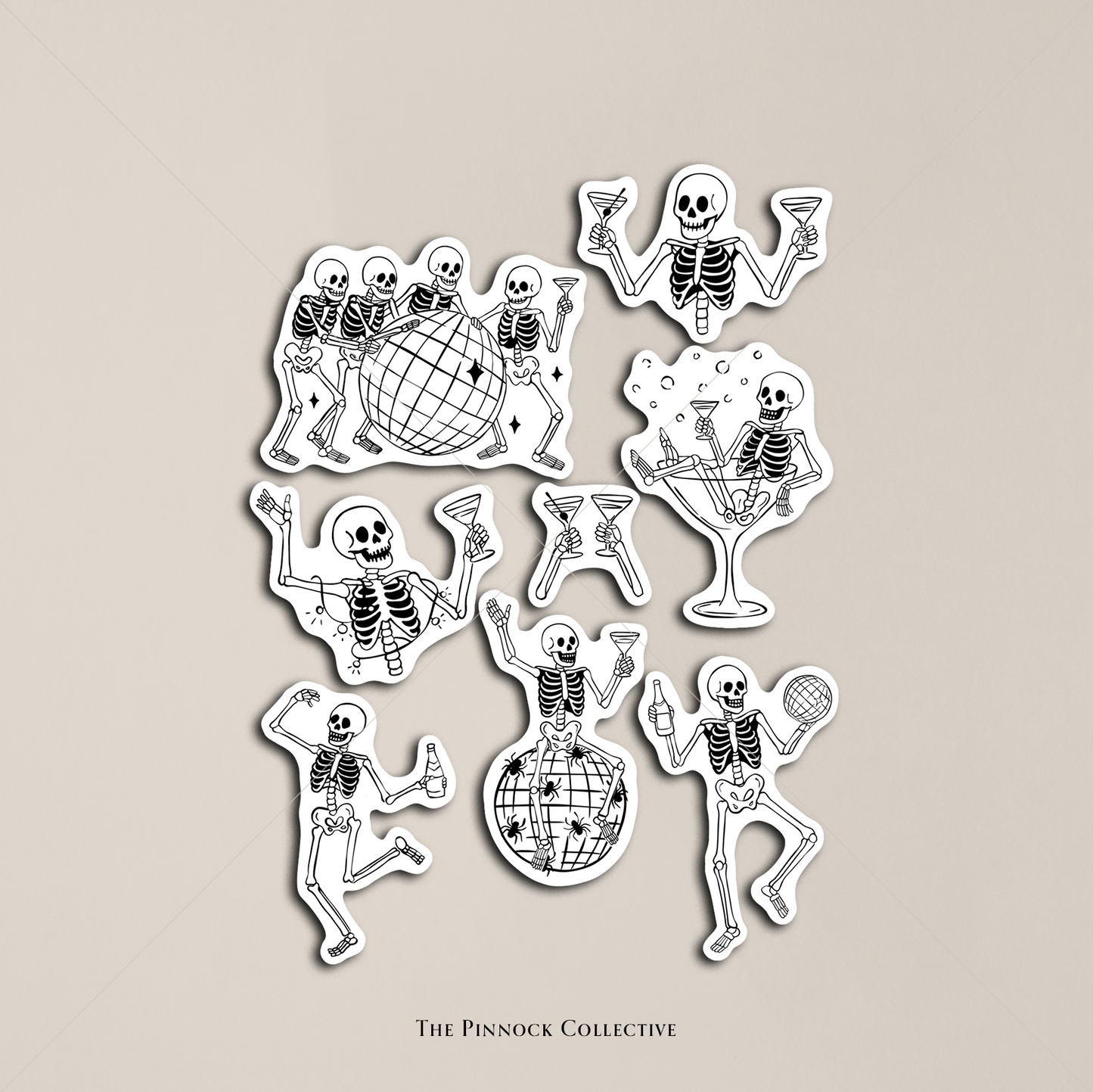 Party Skeletons Sticker Sheet