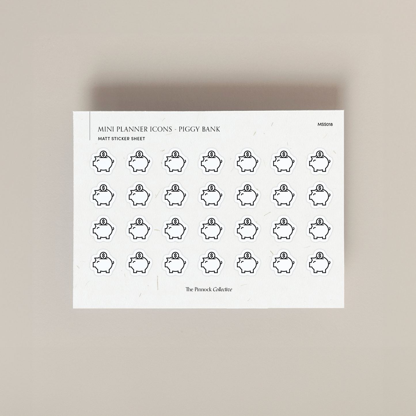 Planner Minis - Piggy Bank