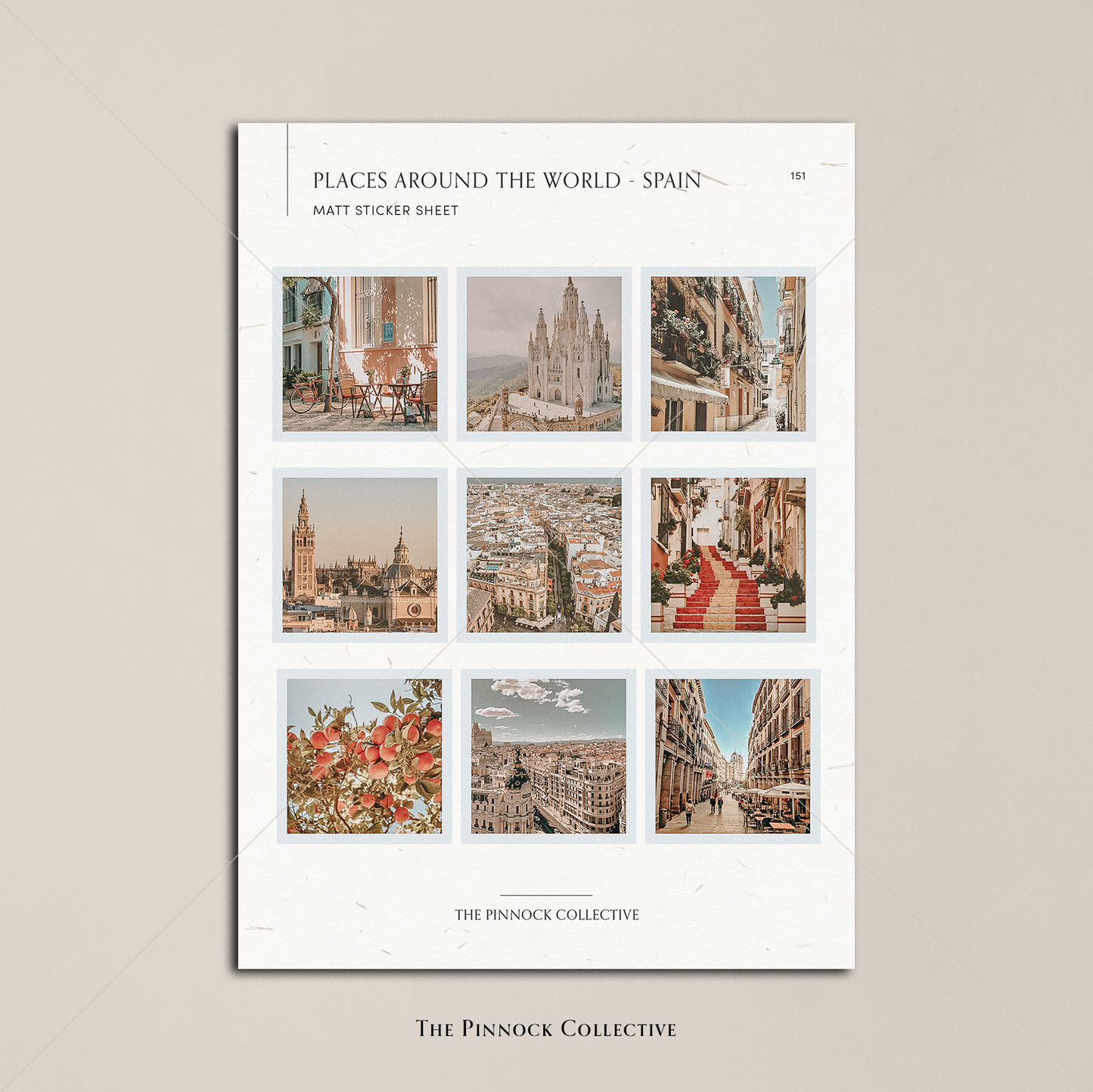 Spain Sticker Sheet