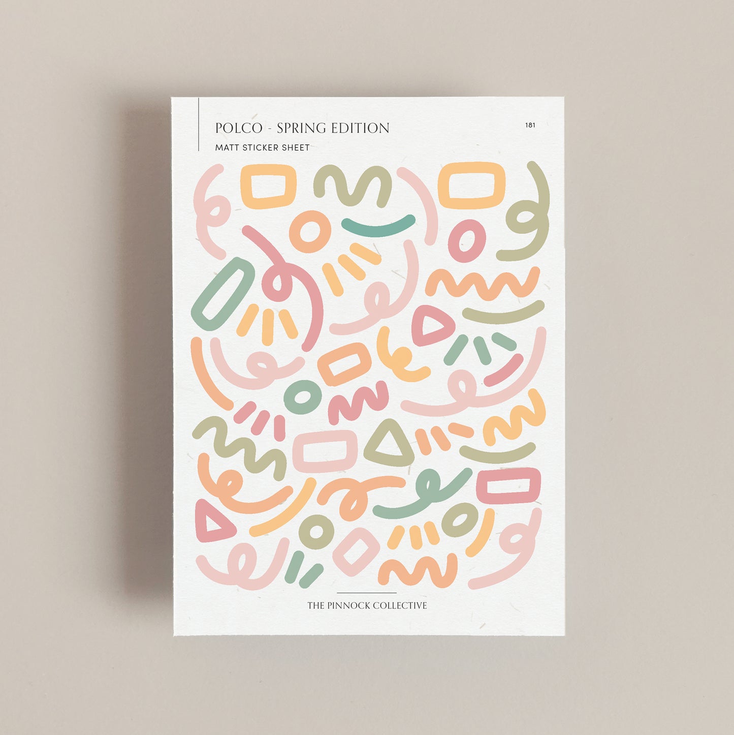 Spring Confetti Polco Sticker Sheet