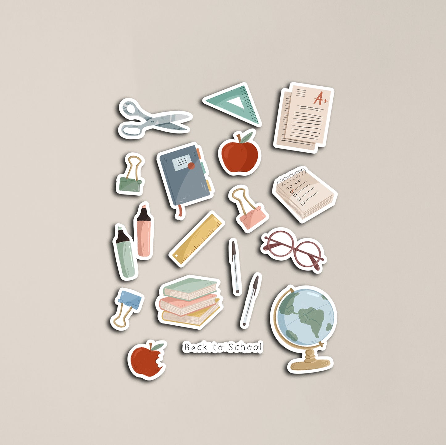 Back to School Sticker Sheet