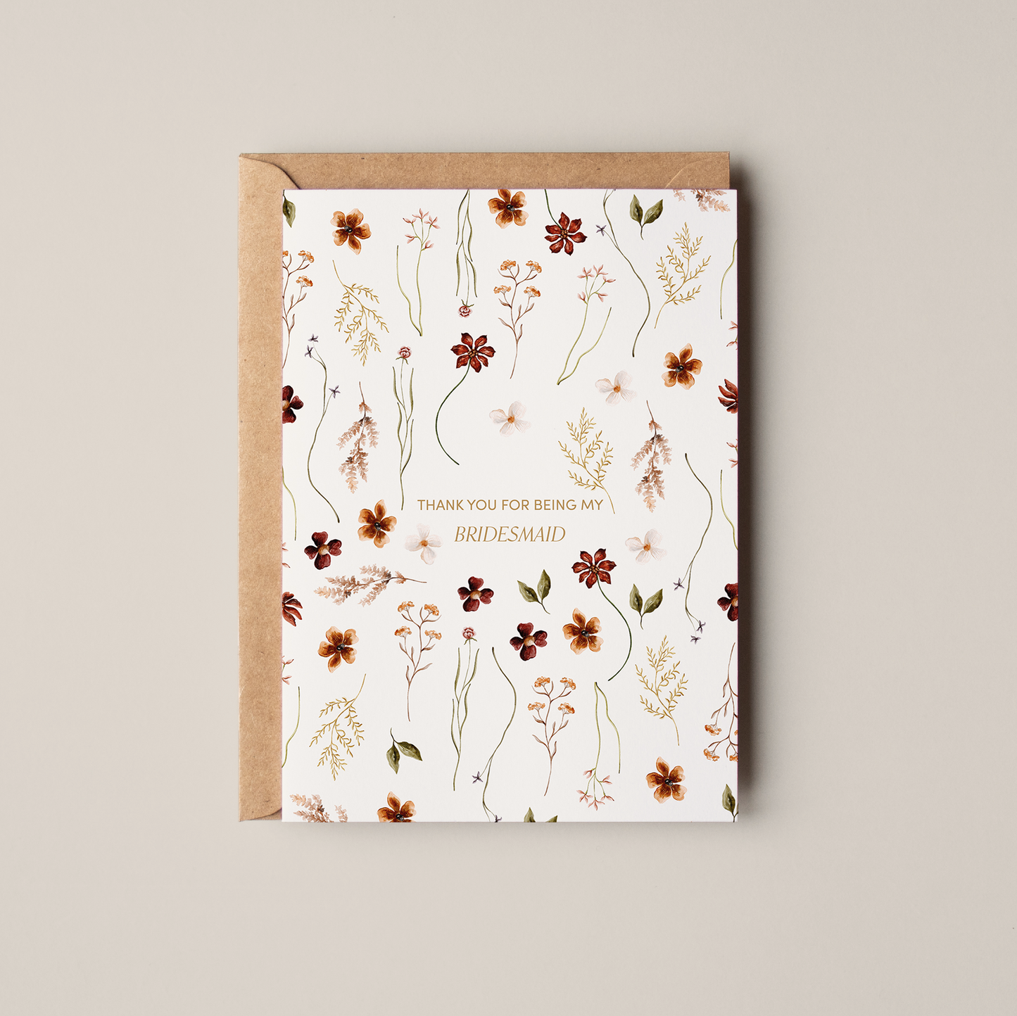 Thank you for being my Bridesmaid? Greeting Card
