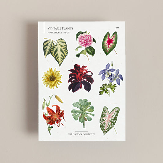 Vintage Plant Sticker Sheet
